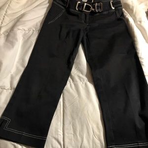 Cache black crop pants